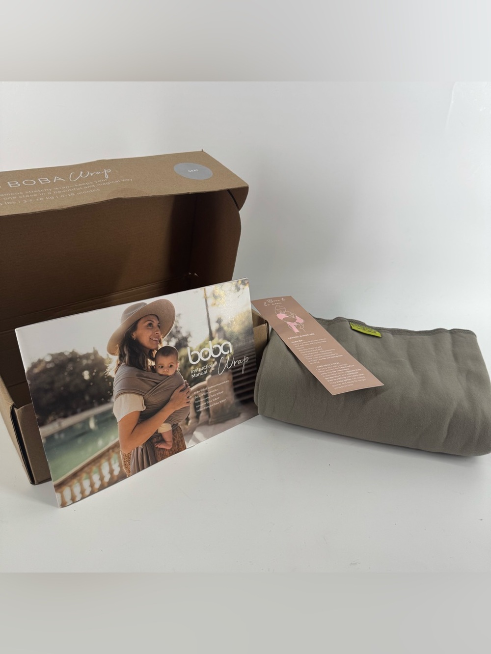 “BOBA” NEW Gray Wrap Open Box Babylist